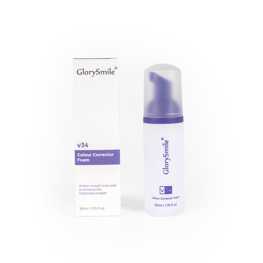 Purple Mousse Teeth Whitening Toothpaste