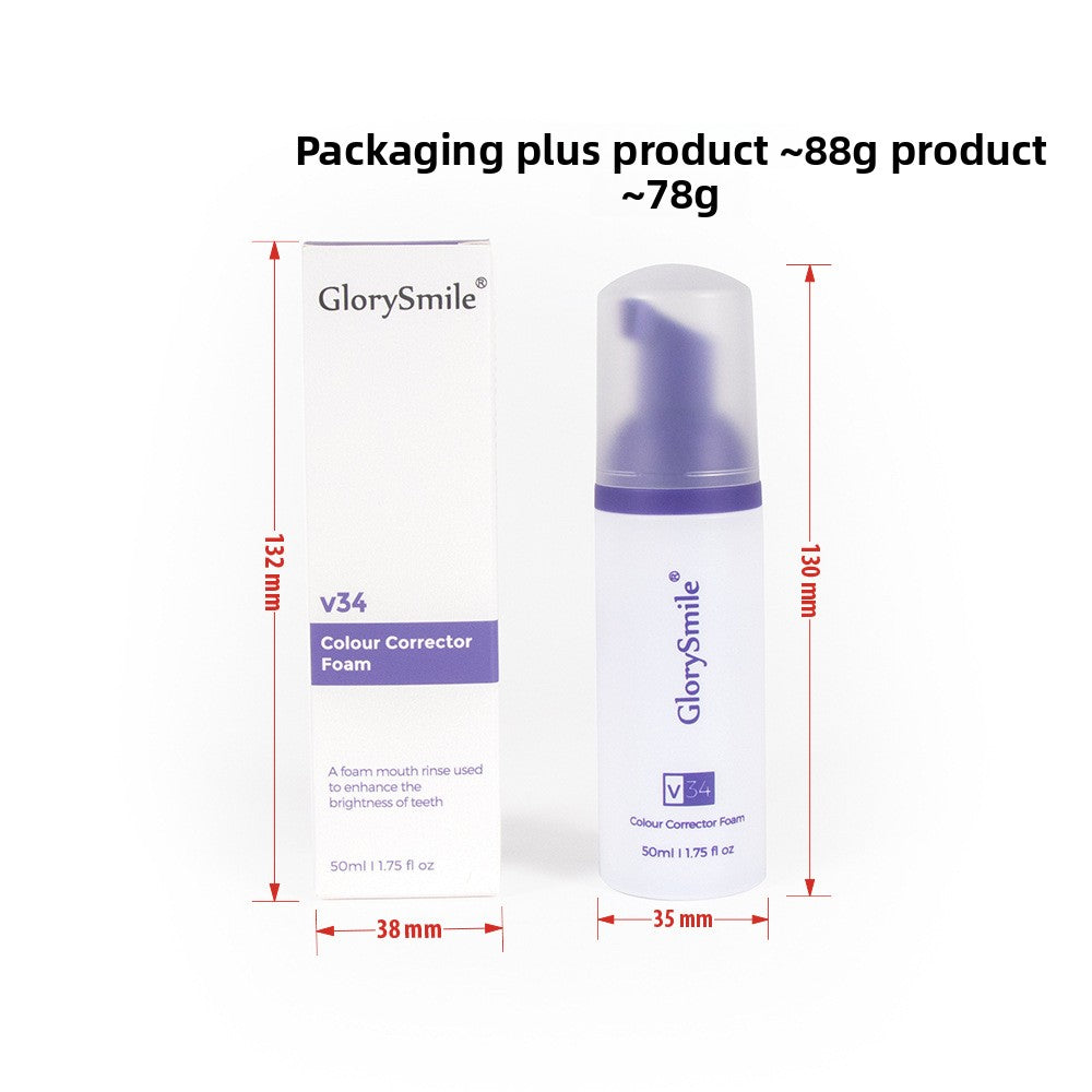 Purple Mousse Teeth Whitening Toothpaste