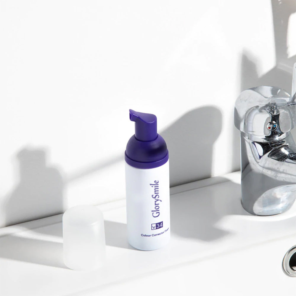 Purple Mousse Teeth Whitening Toothpaste