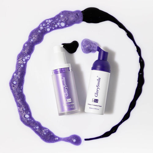 Purple Mousse Teeth Whitening Toothpaste